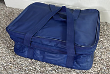 Tupperware Rock n Serve Insulated Carrier (Blue) VTG NOS - IMPERFECT COLD PACK picture
