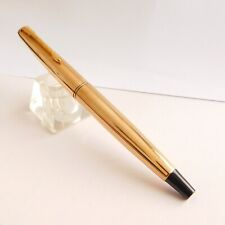 Vintage PARKER 45 Insignia Rolled Gold Fountain Pen Gold Nib 14 K England 1965 picture