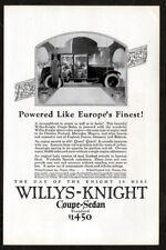 1924 WILLYS-KNIGHT Coupe Sedan Antique Vintage Original Print AD | Overland picture
