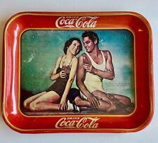 COCA-COLA Metal Tray REPRODUCTION 1939 Iconic Image picture