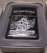 Vintage 2003 Zippo Lighter USS Constitution Old Ironside NEW  w/Case Free S/H picture