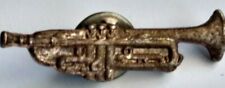 Vintage Trumpet Lapel Pin Musical Instrument picture