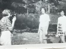 SC Photograph Girl Taking Picture Holding Aiming Camera 1961 Camp Naomi picture