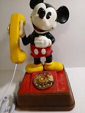 VINTAGE DISNEY MICKEY MOUSE ROTARY PHONE ADORABLE picture