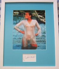 Bo Derek autographed signed framed with sexy white see through blouse 8x10 photo picture