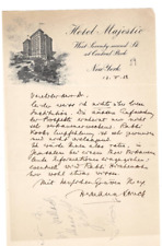 Letter of World Famous Jewish German artist Herman struck while in New York 1928 picture
