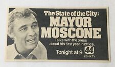 1976 KBHK tv special ad ~ MAYOR GEORGE MOSCONE The State Of The City picture