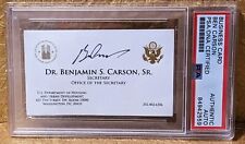 Dr. Ben Carson PSA/DNA Authenticated Autographed Signed Business Card  picture