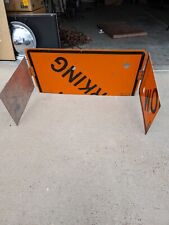 Vintage Men Working Retired Construction Road Sign Camp Stove Wind Cover picture