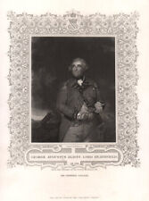 George Augustus Eliott, Lord Heathfield. Governor of Gibraltar. TALLIS c1855 picture