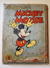 Vintage The Pop-up Mickey Mouse book HC original, COMPLETE 1933 Walt Disney  picture