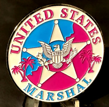 Ultra Rare Miami U.S. Marshals White Field Office 2 Inch Mint Challenge Coin LEO picture
