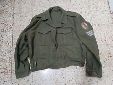 Israeli ARMY IDF AUTHENTIC  SOLIDIERS SHIRT With Insignia mitin 1960s Medium 🔥 picture