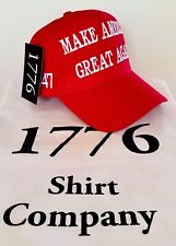 Trump OFFICIAL 45-47 Hat..2024..MAGA..Red....1776 Shirt Company w/ Store Bag picture