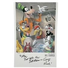 Disney Todd Aaron Smith Illustration Voice Bill Farmer Hand Signed by Both Rare picture