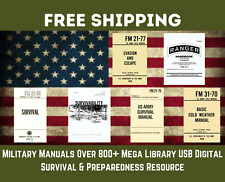 Military Manuals Survival 800+ Mega Library USB Digital Survival -  picture