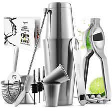 16 Pc Bartender Kit, Complete Cocktail Shaker Bar Tool Set - Recipe book & more picture