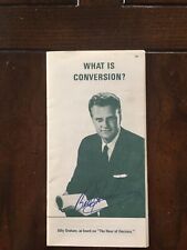 BILLY GRAHAM Signed Pamphlet  picture