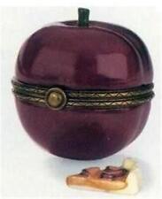 Porcelain Hinged Box Plum with Plum Tart Trinket Midwest PHB New in Box NOS picture