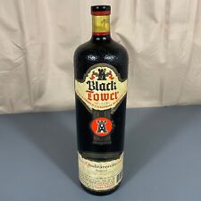 Vintage 1986 Black Tower German White Wine Empty Bottle 1.5 Liters Crock Style picture
