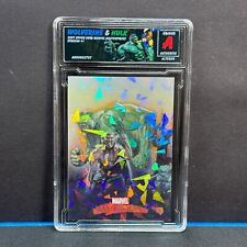 2007 UD Marvel Masterpieces Wolverine Hulk #1 Cracked Ice Altered Refractor picture