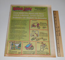 Vtg 1981 Lionel Kiddie City Circular Ad Toys Smurfs Intellivision Kenner Speak picture