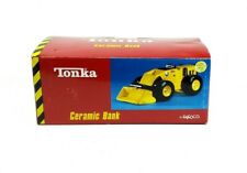 Vintage Tonka Toy TRACTOR LOADER Coin Ceramic Bank 2001 Enesco NEW picture