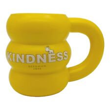 Beekman 1802 Kindness Coffee Mug - 12oz Heavy Bright Yellow Inspirational Goat picture