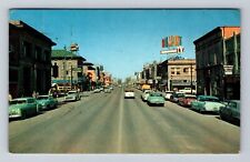 Twin Falls ID-Idaho, Main Street, Business District, Antique Vintage Postcard picture