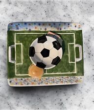 Vintage Soccer Field Chip and Dip Platter  by World Bazaars Inc picture