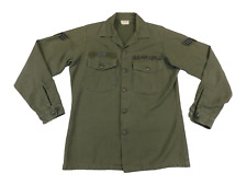 US Air Force Utility Shirt 15 1/2 x 35 Vietnam Era Uniform OG-107 Green Cotton picture