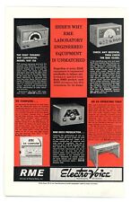 QST Ham Radio Magazine Print Ad RME Laboratory Engineered Electro-Voice (8/59) picture
