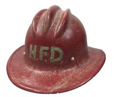Firemans Helmet Leather Hard Fiberglass H.F.D. #3 Hard Boiled E. D. Bullard Co.  picture
