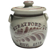 Vintage Stratford Connecticut Crock 6x6 Inches picture