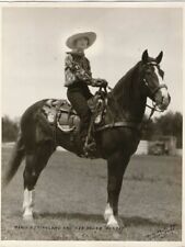 Fancy Rig with fancy COWGIRL on horse vintage 8 x 10  photo retro picture