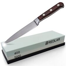 RedLar Whetstone Knife Sharpening Stone 400/1000 Grit 2 Sided Waterstone  picture