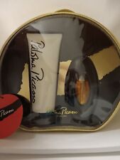 Paloma Picasso Parfume & Lotion Gift Set w/Gold Travel Bag *VINTAGE
