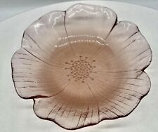 Vintage Pink Flower Bowl, 10” Serving Bowl  *Fast Shipping  Rare picture