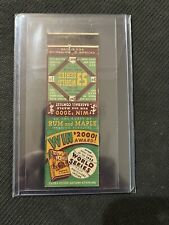 1953 MLB Baseball World Series Contest Rum & Maple Tobacco Matchcover UNUSED picture