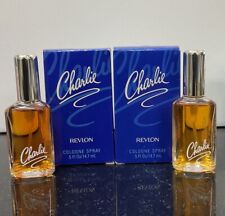 Vintage Charlie By Revlon Cologne Spray - 0.5 oz Full Bottle Lot Of 2 picture