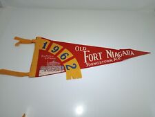 1962 Old Fort Niagara Youngstown NY Pennant Blockhouse Vintage 17