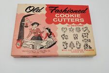 Vintage Old Fashioned Cookie Cutters 12 Designs in Original Box Metal Cutters picture