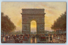 Paris France Postcard The Arch Of the Triumph of the Star c1910 Tuck Art picture