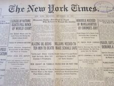 1921 SEPT 15 NEW YORK TIMES - ARBUCKLE ACCUSED OF MANSLAUGHTER BY JURY - NT 6469 picture