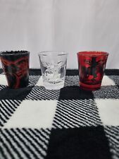Set of 3 Collectible Fireball Cinnamon Whiskey Shot Glass picture