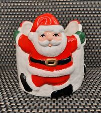 Vintage Christmas Inarco Santa Planter Vase Ceramic Santa Retro Christmas picture