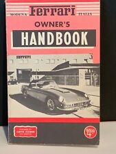 Ferrari Owner's Handbook by Hans Tanner  Floyd Clymer Pub.  Rare hand book  #700 picture