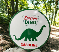 SINCLAIR DINO GASOLINE   PORCELAIN ENAMEL  SIGN  48 INCHES 4 FEET  DSP picture