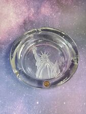 c.1986 VTG I Love New York Statue of Liberty Centennial Glass Ashtray A. Hewitt picture