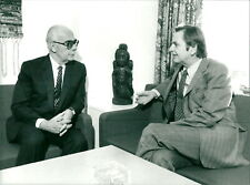 Olof Palme talks with Georgios Rallis of Greece - Vintage Photograph 2433262 picture